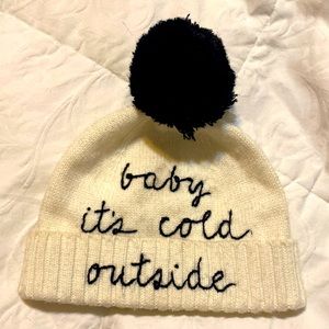 Kate Spade "baby it's cold outside" Beanie